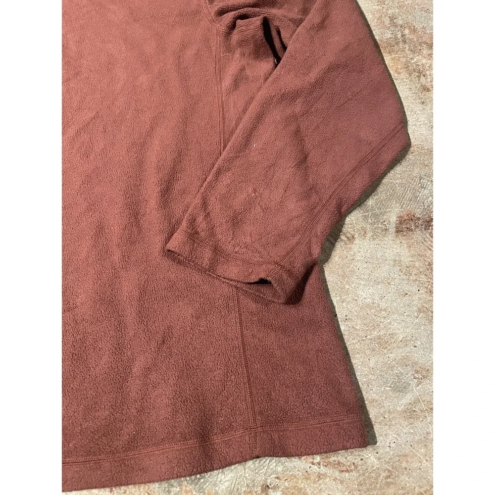 The North Face 1/4 Zip Pullover Red Fleece Long Sleeve‎ Sz XL *